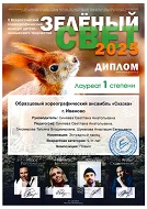 "Зеленый свет", Лауреат 1 Степени, Эстрадный танец, 9-11 лет, гр. Мята, Чайка за композицию "Племя", г. Зеленоград